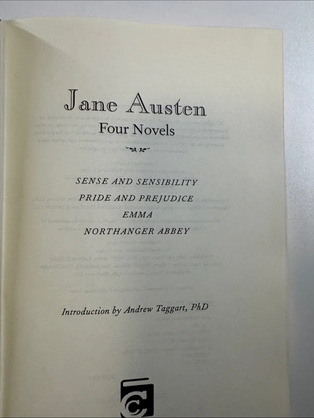 Jane Austen Four Novels Hardcover